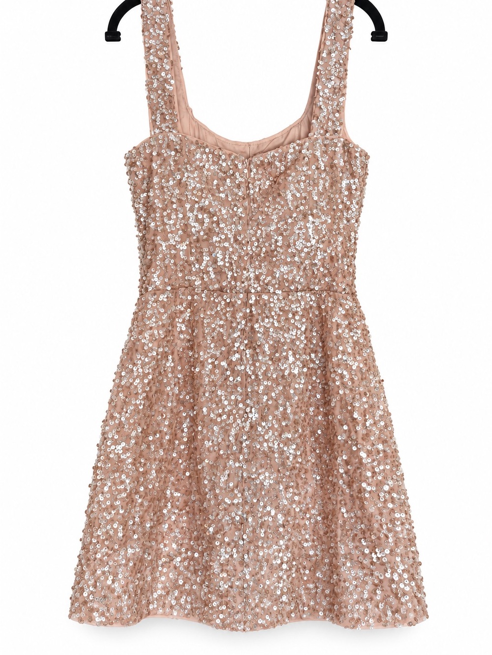 Fashion Nova Sequin Dress in Blush M